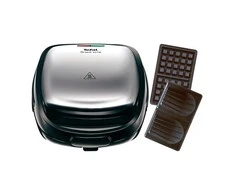 Sumuštinių keptuvas Tefal SW341D12 sumuštinių keptuvė 700 W Juoda, Nerūdijančiojo plieno