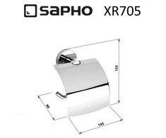 Tualetinio popieriaus laikiklis Sapho X-ROUND XR705