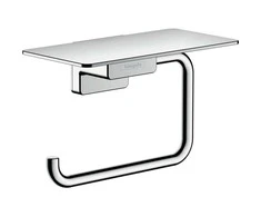 Tualetinio popieriaus laikiklis su lentynėle Hansgrohe AddStoris 41772000, chromo