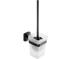 Tualeto šepetys Kapitan QUATTRO 47 01 55, juodas matinis