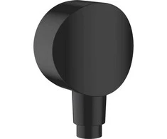 Hansgrohe sieninis lizdas S su atbuliniu vožtuvu ir sintetiniu pajungimo kampu matinis juodas