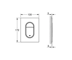 Vandens nuleidimo plokštė Grohe ARENA COSMOPOLITAN S 37624000