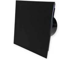 Ventiliatorius Vlano EOS 125 H BK, su juodu stiklu ir drėgmės jutikliu, 125 mm