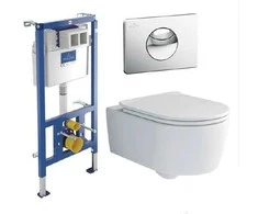 Villeroy &amp; Boch Pakabinamo WC komplektas Villeroy amp Boch SOUL GB11SOULKOMBIDF (4656HR01+92230900+92248561)