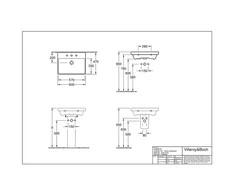 Villeroy &amp; Boch Praustuvas VILLEROY&amp;BOCH AVENTO 600x470mm 41586001