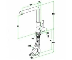 Villeroy &amp; Boch Virtuvinis maišytuvas su ištraukiama žarna Villeroy 969701LC