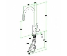 Villeroy &amp; Boch Virtuvinis maišytuvas su ištraukiama žarna V&amp;B 925400LC Umbrella