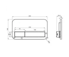 Villeroy &amp; Boch WC klavišas VB 92249068