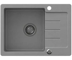 Virtuvinė plautuvė Quadron JOHNNY 116 HCQJ6044SZK, pilka