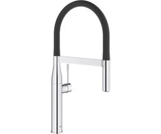 Grohe virtuves izlietnes maisītājs Essence Profi ar izvelkamu dušu, hroms/matēts juodas