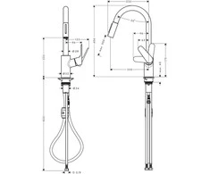 Virtuvinis maišytuvas Hansgrohe Focus M 31833000