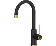 Virtuvinis maišytuvas Quadron JODIE Q LINE SLIM 3623511_BLMPVDG1, matinė juoda/aukso