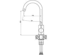 Virtuvinis maišytuvas Quadron Kate 3623500_BL, juoda