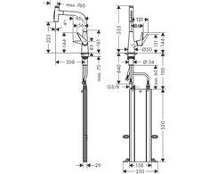 Virtuvinis maišytuvas su ištraukiama žarna Hansgrohe Talis Select M51 73868000