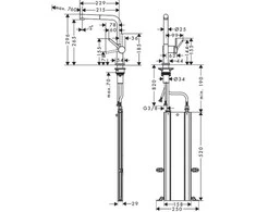 Virtuvinis maišytuvas su ištr.žarna Hansgrohe 72809670