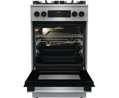 Viryklė Gorenje | Cooker | GK5C65XV | Hob type Gas | Oven type Electric | Nerūdijantis plienas | Plotis 50 cm | Grilling | LED | Gylis 59.4 cm | 70 L