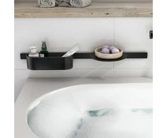 Vonios aksesuarų rinkinys Hansgrohe WallStoris, 27966670, juoda matinė