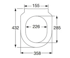 Villeroy &amp; Boch WC dangtis Villeroy&amp;Boch Subway SlimSeat
