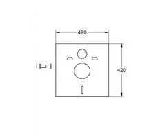 WC garso izoliacinė tarpinė Grohe 37131000