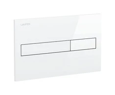 WC klavišas Laufen LIS Dual Flush, baltas 8956610000001