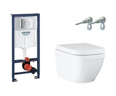 WC komplektas su potinkiniu rėmu GROHE Euro keramikinis WC 39536000