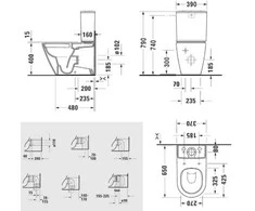 WC pastatomas su dangčiu Duravit DuraSola, 40610900A9