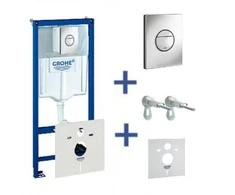 Grohe Komplektas-WC rėmas+Cosmo Nova+sieniniai tvirtinimai+klozeto tarpiklis (4in1)