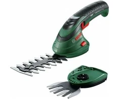 Krūmų ir žolės akumuliatorinių žirklių rinkinys Bosch Isio