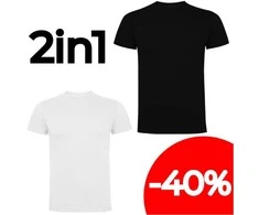 2vnt Cotton Marškinėliai