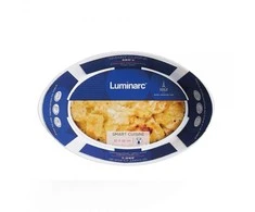 Bikuva.lt Balta ovali stiklinė kepimo forma Luminarc SMART CUISINE, 32x20 cm