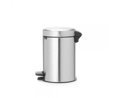 Matinio metalo šiukšlių dėžė su pamina pakeliamu dangčiu Brabantia NEWICON, 5 l