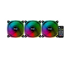 Aerocool Astro 12 Pro Kompiuterio korpusui Aušinimo rinkinys 12 cm Juoda