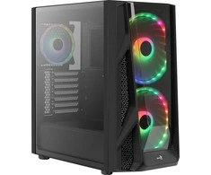 CASE AEROCOOL PGS NIGHTHAWK Duo-G Juodas RGB