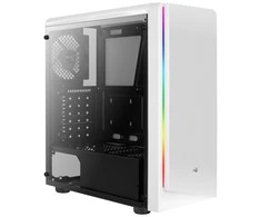 AEROCOOL AEROPGSRIFT-WH-RGB PC dėklas ATX Aerocool RIFT RGB Baltas USB 3.0 - 1x120mm Juodas FAN