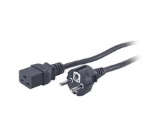 APC AP9875 maitinimo kabelis Juoda 2,5 m C19 šakotuvas CEE7/7