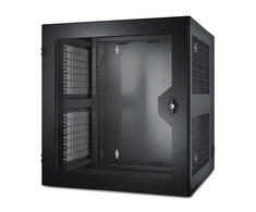 Apc NetShelter WX 13U su sriegine anga vertikalios montavimo bėgelio ventiliuojamos priekinės durys Juodas