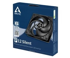 ARCTIC P12 Silent Kompiuterio korpusui Aušintuvas 12 cm Juoda