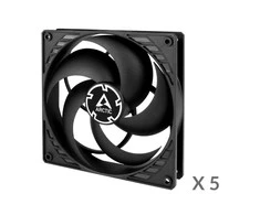Arctic Cooling ARCTIC P14 Value Pack Kompiuterio korpusui Ventiliatorius 14 cm Juoda