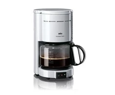 Braun lašelinis, pusiau automatinis kavos aparatas "Aromaster Classic"  KF 47/1, Baltas