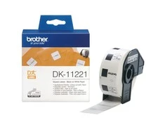Brother Brolis | DK-11221 kvadratinė popierinė etiketė | Baltas | DK | 23 mm