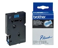 Brother TC-591 etikečių juostelė Juoda ant mėlynos