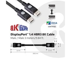 CLUB 3D DP 1.4 HBR3 8K60Hz M/M 3M
