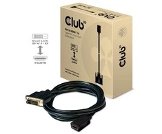 Club 3D CLUB3D DVI į HDMI 1.4 M/F 2 m/6,56 pėdų dvikryptis kabelis