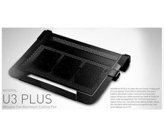 Cooler Master NotePal U3 Plus nešiojamojo kompiuterio aušintuvas iki 19" 1,1kg, Juodas, 435 x 333 x 76 mm