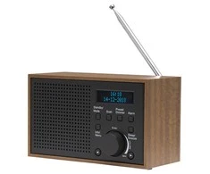 Denver DAB-46DARK Pilkas radijo imtuvas Internetas Analoginis ir skaitmeninis Juoda, Ruda