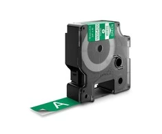 DYMO Rhino Vinilinė Juostelė 19mm x 5.5m / baltas ant žalios (1805420)