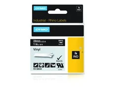 DYMO Rhino Vinilinė Juostelė 24mm x 5.5m / baltas ant juodas (1805432)