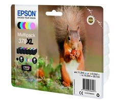Epson Squirrel 378XL Originalus Juoda, Žydras, Šviesus Cyan, Šviesi Magenta, Geltona 1 vnt