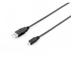 Equip 128594 USB kabelis 1 m 2.0 USB A Micro-USB B Juoda