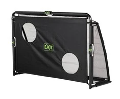 Mobilūs futbolo vartai su atmušimo sienelė Exit Maestro 180x120x60cm